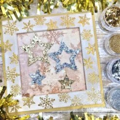 Cosmic Shimmer Spangles Pure Silver Set Csspangsilv* -Simon Says Stamp Cosmic Shimmer Spangles Pure Silver Set csspangsilv stars