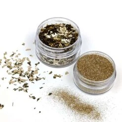 Cosmic Shimmer Spangles White Gold Set Csspanggol*