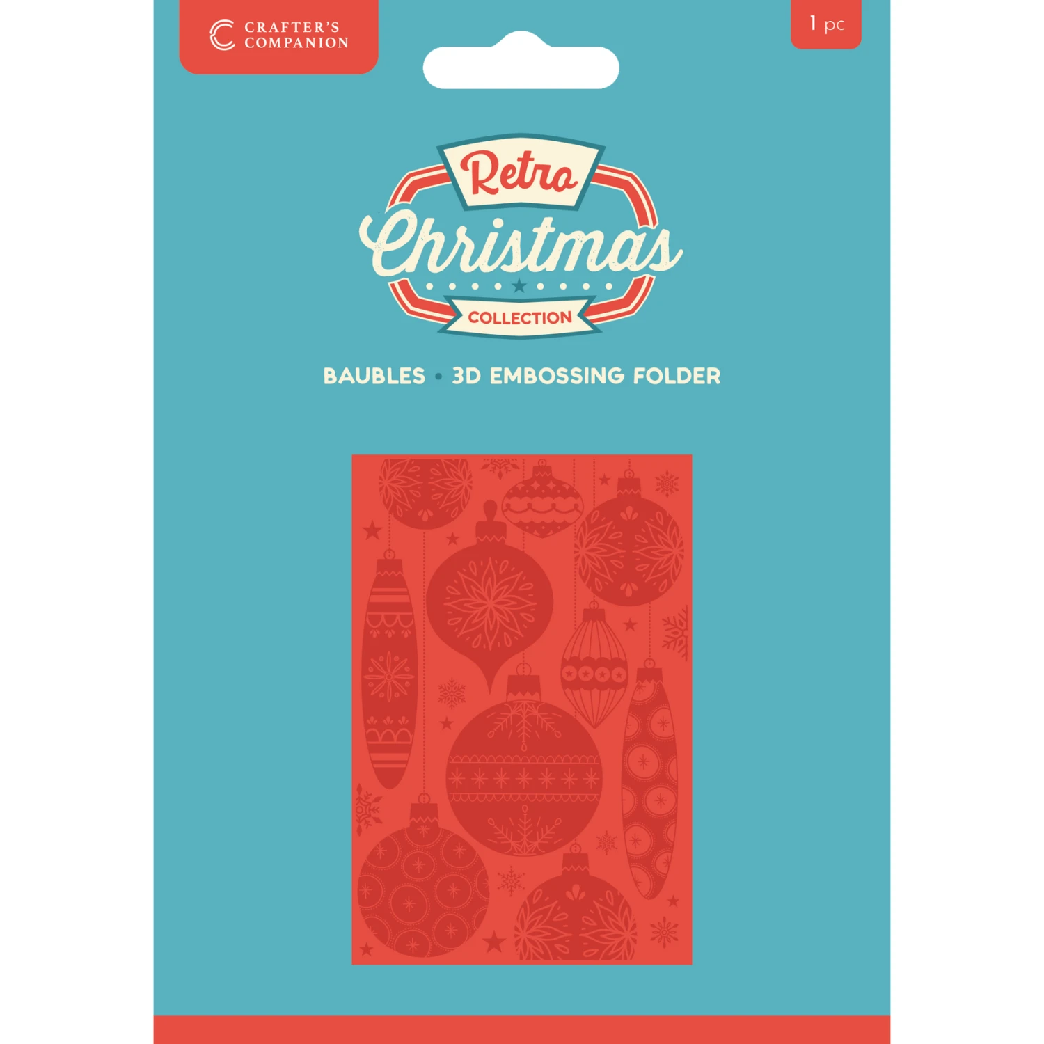 Crafter's Companion Baubles 3D Embossing Folder Cc-rc-3def-ba 3 Crafter's Companion Baubles 3D Embossing Folder Cc-rc-3def-ba