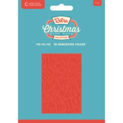 Crafter's Companion Ho Ho Ho 3D Embossing Folder Cc-rc-3def-ho