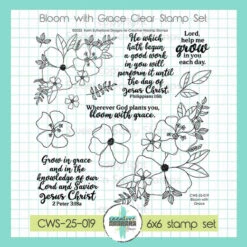 Creative Worship Bloom With Grace Clear Stamps Cws-25-019