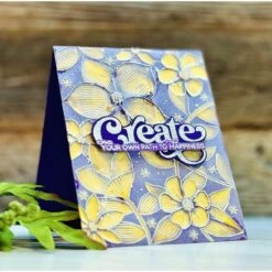 Simon Says Stamp Embossing Folder And Cutting Dies Crimped Blossoms Sfd378 Cheering For You -Simon Says Stamp Crimped Blossoms folder JS