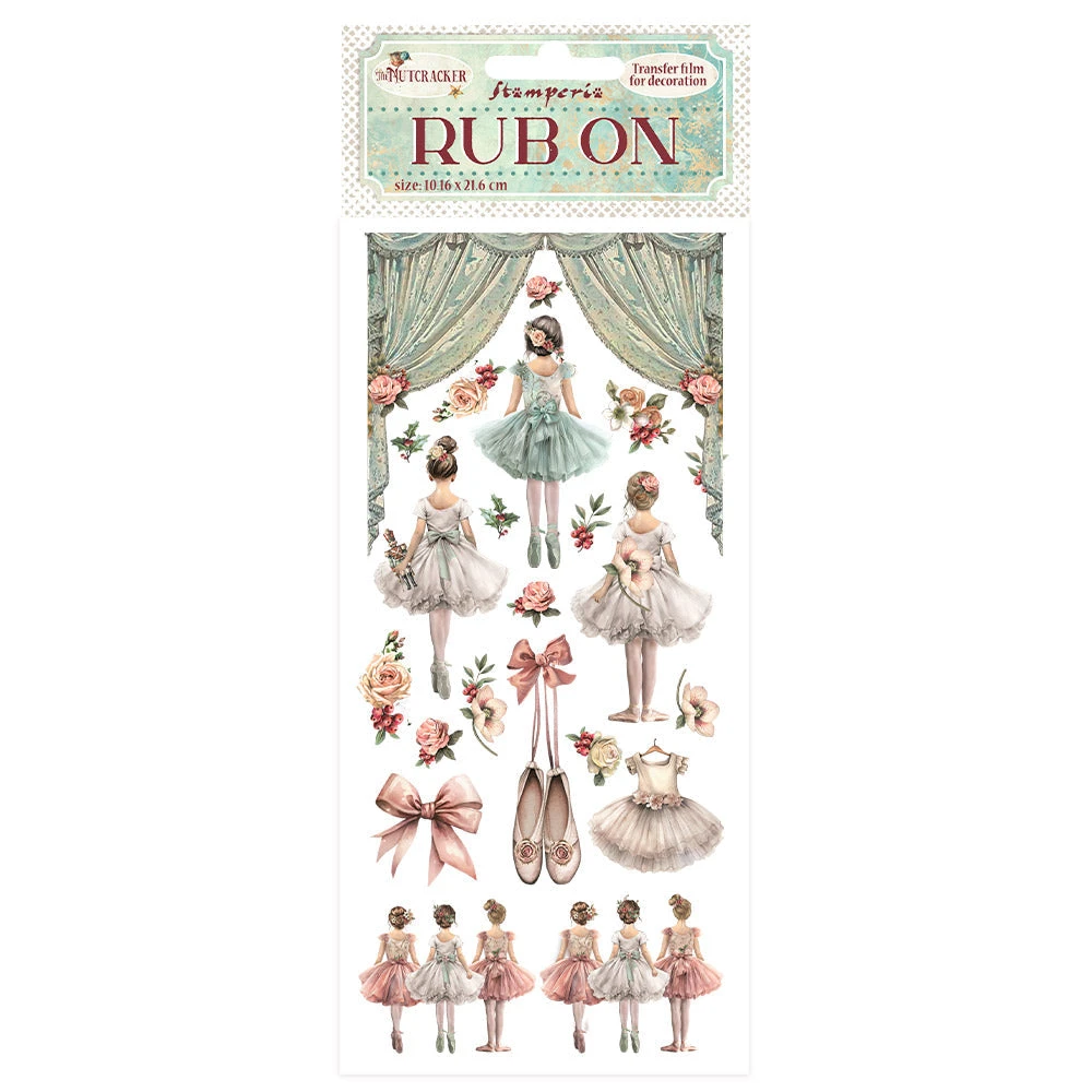 Stamperia The Nutcracker Ballet Rub Ons Dflrb107 3 Stamperia The Nutcracker Ballet Rub Ons Dflrb107
