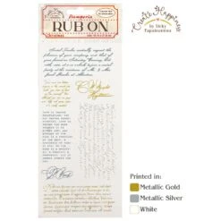 Stamperia Create Happiness Christmas Letters Rub On Transfer Dflrb43