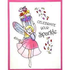 Dare 2B Artzy Birthday Fairy Stamp And Die Bundle 10 Dare 2B Artzy Birthday Fairy Stamp And Die Bundle -Simon Says Stamp Dare 2B Artzy Birthday Fairy Clear Stamp Set 24404 sparkle