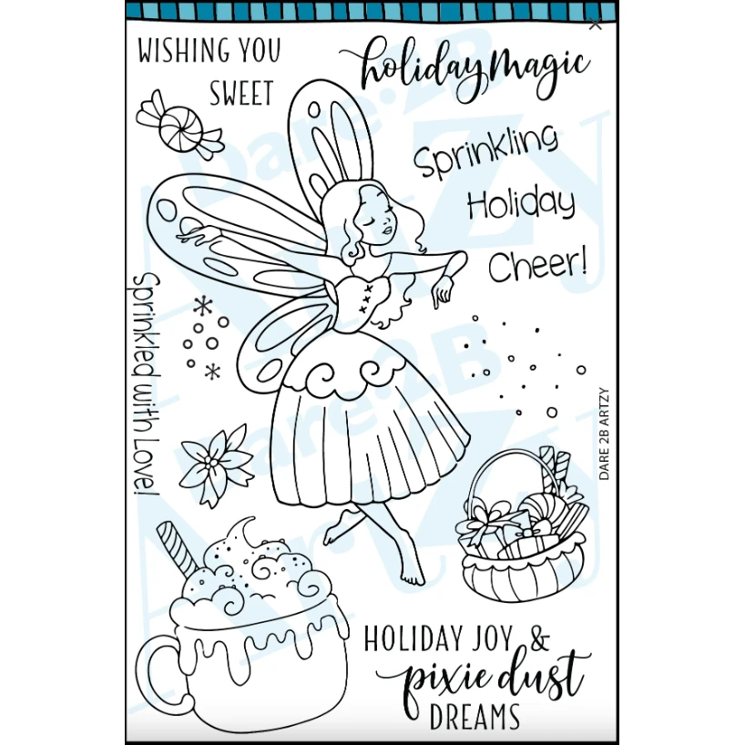 Dare 2B Artzy Holiday Fairy Stamp And Die Bundle 4 Dare 2B Artzy Holiday Fairy Stamp And Die Bundle - Image 2