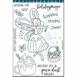 Dare 2B Artzy Holiday Fairy Clear Stamp Set 24403*