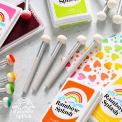 Rainbow Splash Sponge Applicators Pack Of 4 St0140 10 Rainbow Splash Sponge Applicators Pack Of 4 St0140 -Simon Says Stamp Daubers2