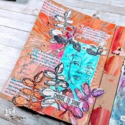 Dina Wakley Ranger Media Large Kraft Journal Mdj80374 -Simon Says Stamp Dina Wakley MEdia Botanical Bliss Journal Page by Laura Dame beautyimage dd8dcc5e 5461 467f bd10 5e361d0fdd12