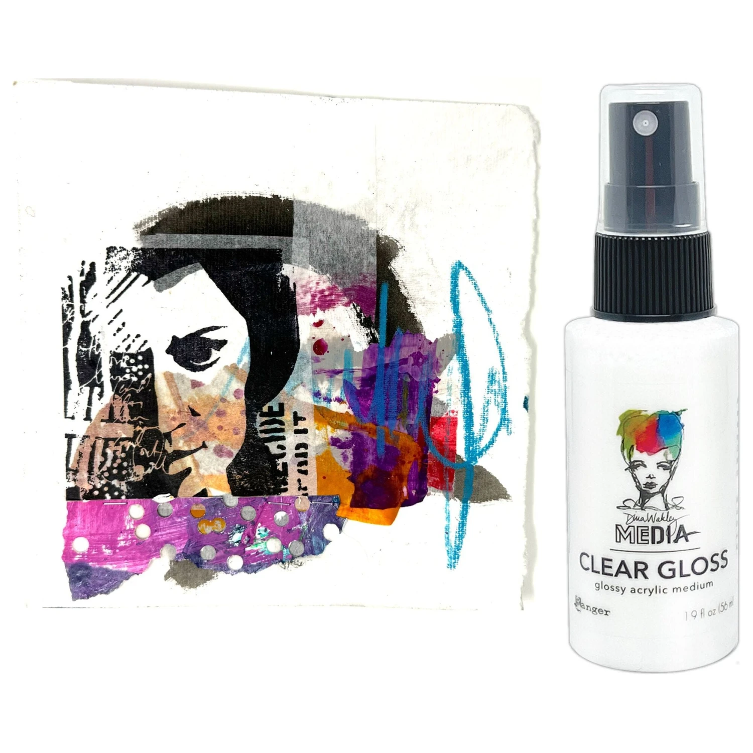 Dina Wakley Ranger Clear Media Gloss Spray Mdo88097 4 Dina Wakley Ranger Clear Media Gloss Spray Mdo88097 - Image 2