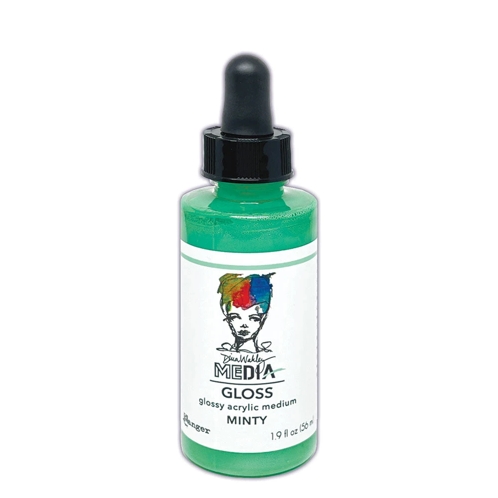 Dina Wakley Ranger Minty Media Gloss Dropper Mdo89308 3 Dina Wakley Ranger Minty Media Gloss Dropper Mdo89308