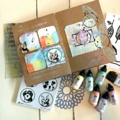 Dina Wakley Ranger Watery 1oz Media Acrylic Paint Mdq88264 -Simon Says Stamp Dina Wakley Ranger Watery 1oz Media Acrylic Paint mdq88264 Cats Journaling Page color code ALT01