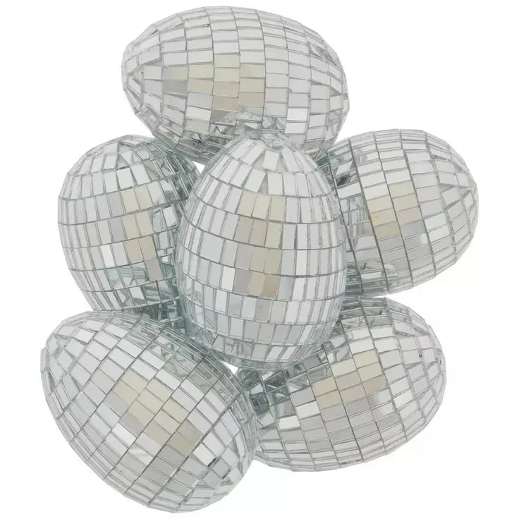 Various Disco Ball Easter Egg Pack Of 6 3 Various Disco Ball Easter Egg Pack Of 6