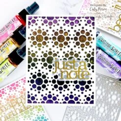 Tim Holtz Wilted Violet Distress Spritz Tdu86574 -Simon Says Stamp DistressSpritz JustaNote BlackCardstock Caly 62f84073 19f3 4835 8921 85db020f742a