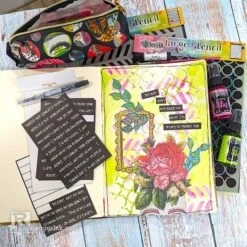 Ranger Dylusions Creative Dyary Glue Sticks Dyan Reaveley 3 Pack Dye58601 -Simon Says Stamp Don t Interrupt Me Journal Page by Denise Lush beautyimage dfbf6510 b876 4274 b985 528b68b7ebb3