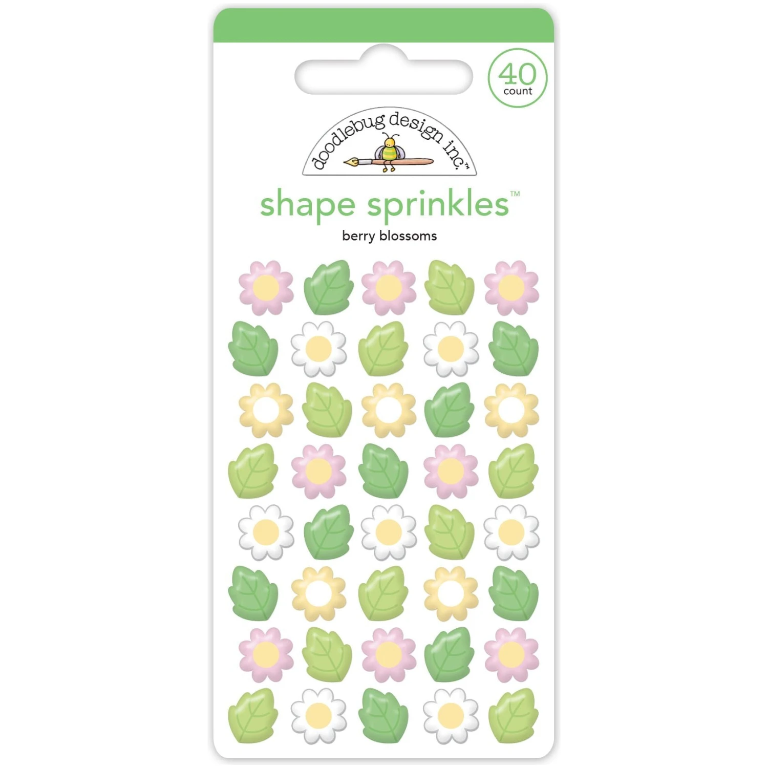 Doodlebug Berry Blossoms Shape Sprinkles 8860 3 Doodlebug Berry Blossoms Shape Sprinkles 8860