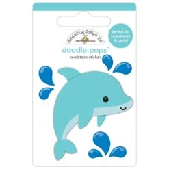 Doodlebug Donnie Dolphin Doodle-Pops 3D Stickers 8902