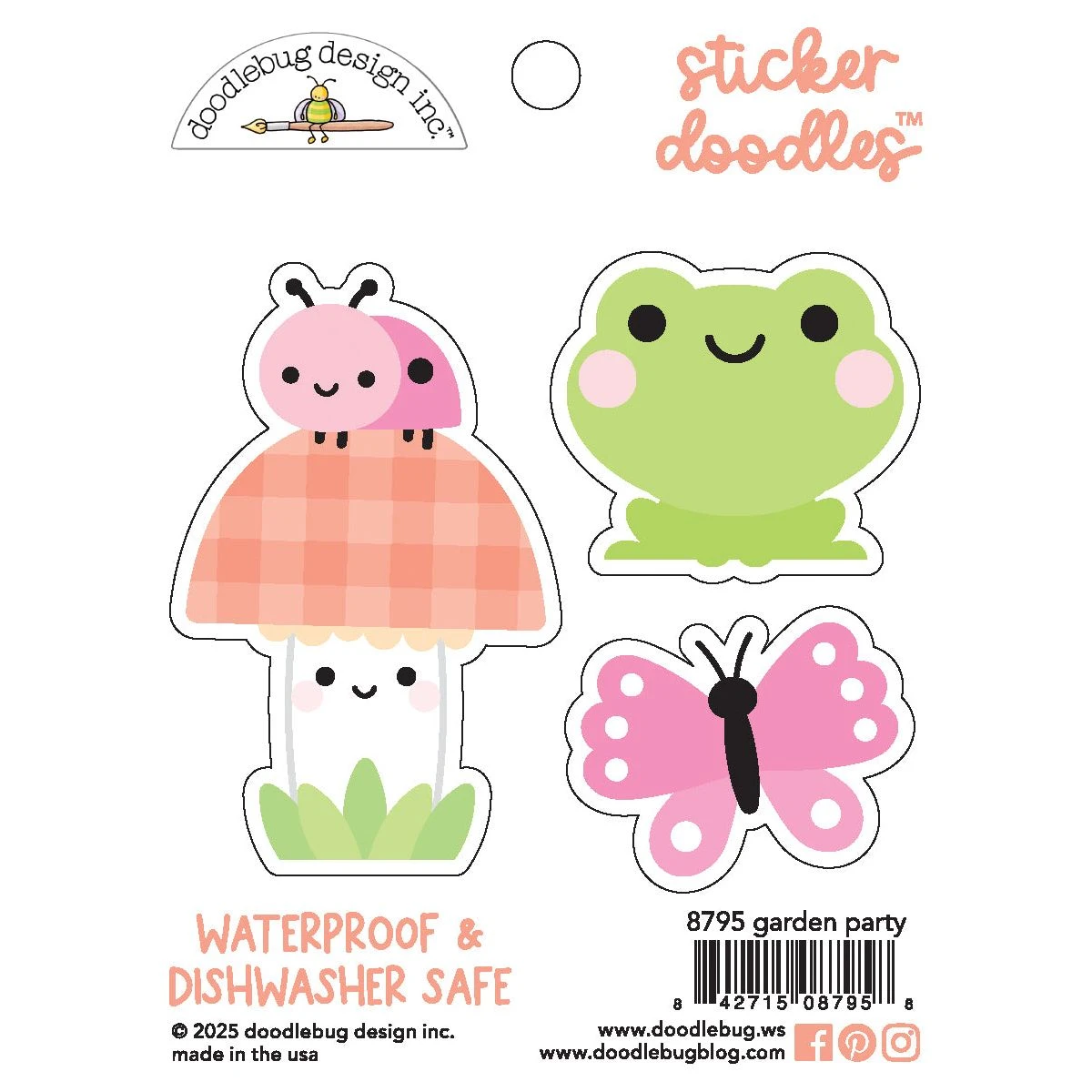 Doodlebug Garden Party Sticker Doodles 8795 3 Doodlebug Garden Party Sticker Doodles 8795