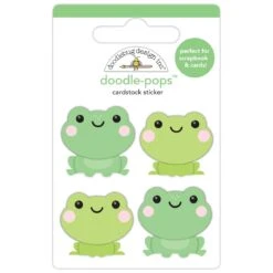 Doodlebug Hoppy To See You 3D Stickers Doodle-Pops 8782