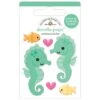 Doodlebug Sam And Sally Seahorse Doodle-Pops 3D Stickers 8901 -Simon Says Stamp Doodlebug Sam and Sally Seahorse Doodle Pops 3D Stickers 8901