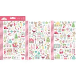 Doodlebug Tinsel Time Mini Icons Stickers 8734