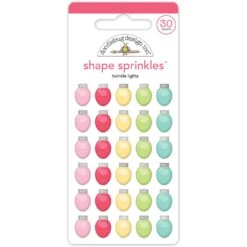 Doodlebug Twinkle Lights Shape Sprinkles 8720