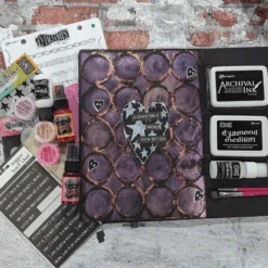 Ranger Dylusions 1oz Paint White Linen Dyq70719* -Simon Says Stamp Dylusions If Loving You Is Wrong Journal Page by Denise Lush beautyimage 4b17d3e8 a219 42ff 9a15 ca64a088f88b