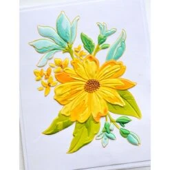 Memory Box Gracious Floral 3D Embossing Folder And Die Ef1026