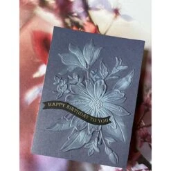 Memory Box Gracious Floral 3D Embossing Folder And Die Ef1026 -Simon Says Stamp EF1026 3