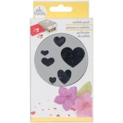 EK Success Confetti Hearts Punch 54-30281