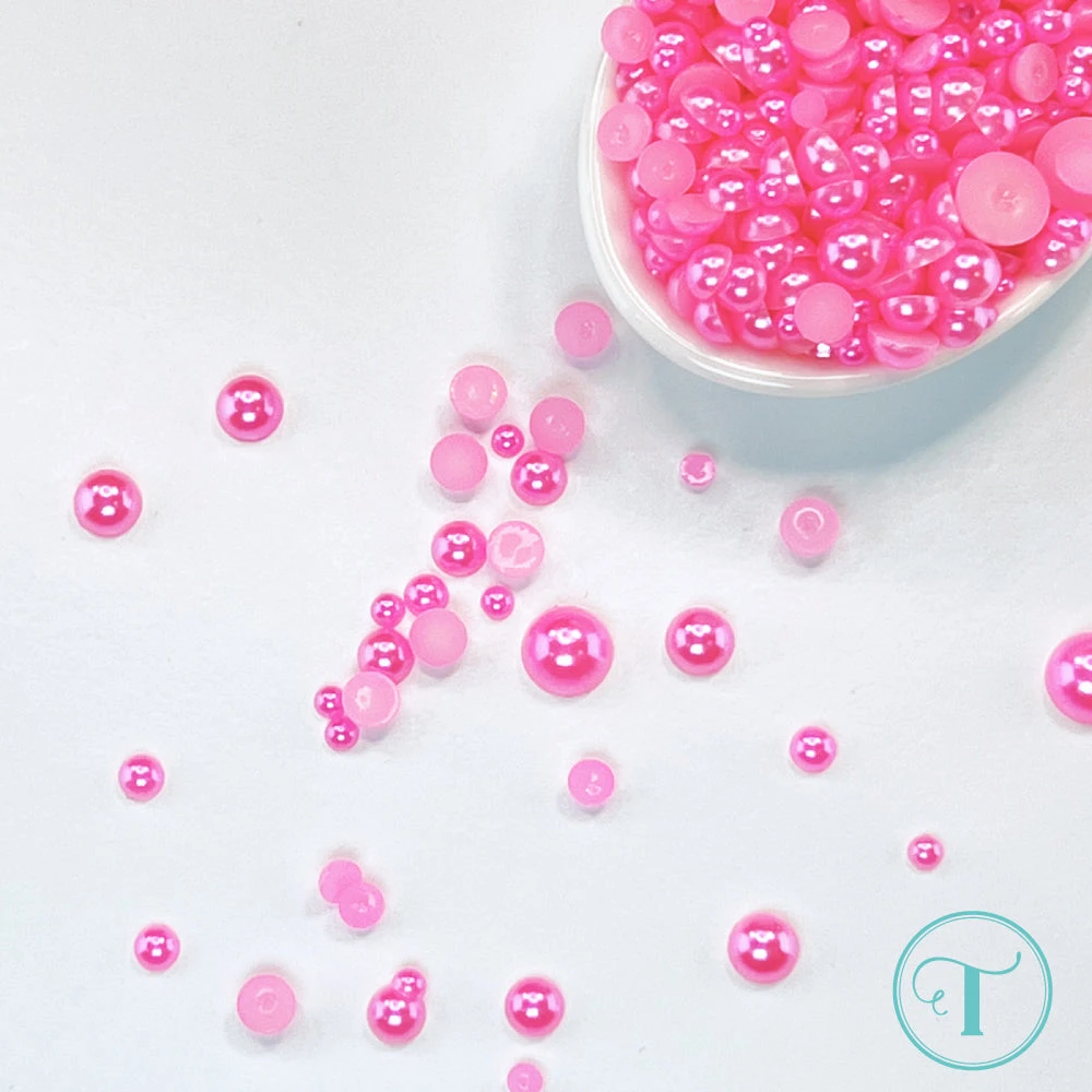 Trinity Stamps Popsicle Pink Baubles Embellishment Mix Emb-0094* 5 Trinity Stamps Popsicle Pink Baubles Embellishment Mix Emb-0094* - Image 3