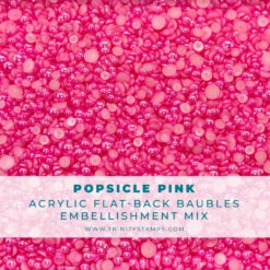 Trinity Stamps Popsicle Pink Baubles Embellishment Mix Emb-0094*