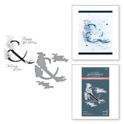 Spellbinders Floral & And Sentiment Press Plates And Dies Bp-150* -Simon Says Stamp EX oTm0Q