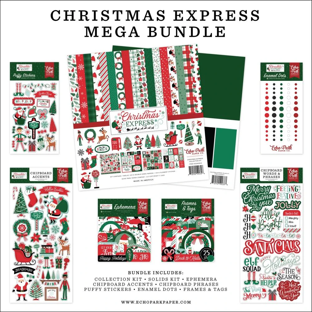 Echo Park Christmas Express 12 X 12 Mega Bundle Sce455050 3 Echo Park Christmas Express 12 X 12 Mega Bundle Sce455050