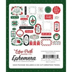 Echo Park Christmas Express Ephemera Sce455024 -Simon Says Stamp Echo Park Christmas Express Ephemera sce455024 Packaging Image