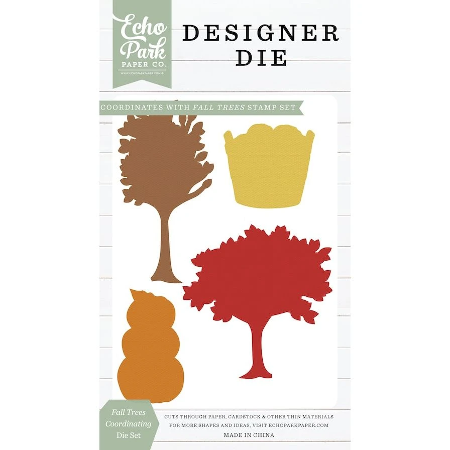 Echo Park Fall Trees Stamps And Dies Bundle 4 Echo Park Fall Trees Stamps And Dies Bundle - Image 2