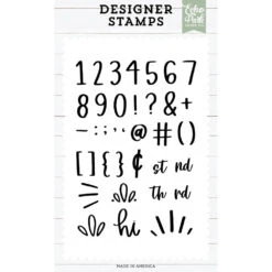 Echo Park Kayman Numbers Clear Stamps Epstamp193*