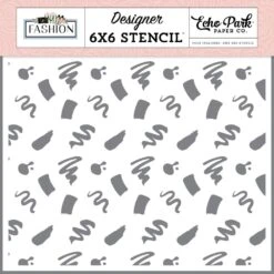 Echo Park Stylish Splotches 6 X 6 Stencil Fsh445035