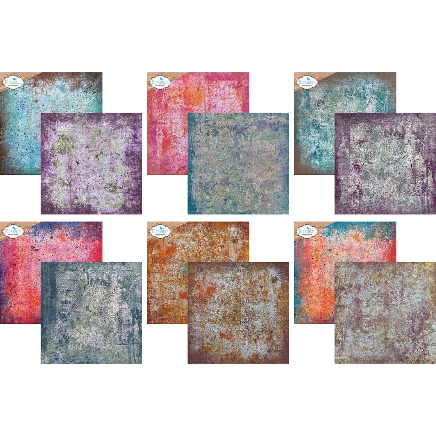 Elizabeth Craft Designs Backgrounds Volume 2 12x12 Paper C033 4 Elizabeth Craft Designs Backgrounds Volume 2 12x12 Paper C033 - Image 2