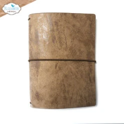 Elizabeth Craft Designs Stonewashed Brown Passport Art Journal Aj07