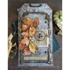 Tim Holtz Distress Embossing Glaze Crackling Campfire Ranger Tde73833 -Simon Says Stamp Emma finishedtag 4f6f769d b4ee 41f0 a40a 104ac6026b90