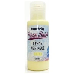 Paper Artsy Fresco Finish LEMON MERINGUE Chalk Acrylic Paint 1.69oz Ff142*