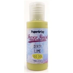 Paper Artsy Fresco Finish DIRTY LIME Chalk Acrylic Paint Ff197*