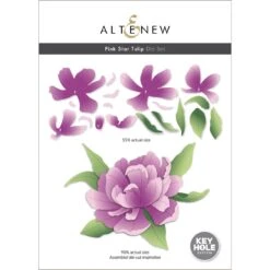 Altenew Pink Star Tulip Layering Dies Alt10045