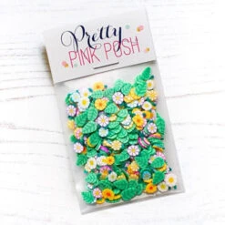 Pretty Pink Posh Flower Garden Mix Clay Confetti*
