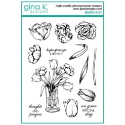 Gina K Designs Beautiful Tulips Stamps Mm144