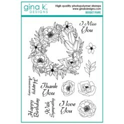 Gina K Designs Bouquet Frame Stamps Hs65
