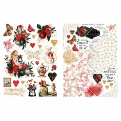 Graphic 45 Curiouser & Curiouser Rub-On Transfers 4502943 5 Graphic 45 Curiouser & Curiouser Rub-On Transfers 4502943 -Simon Says Stamp Graphic 45 Curiouser Curiouser Rub On Transfers 4502943 product