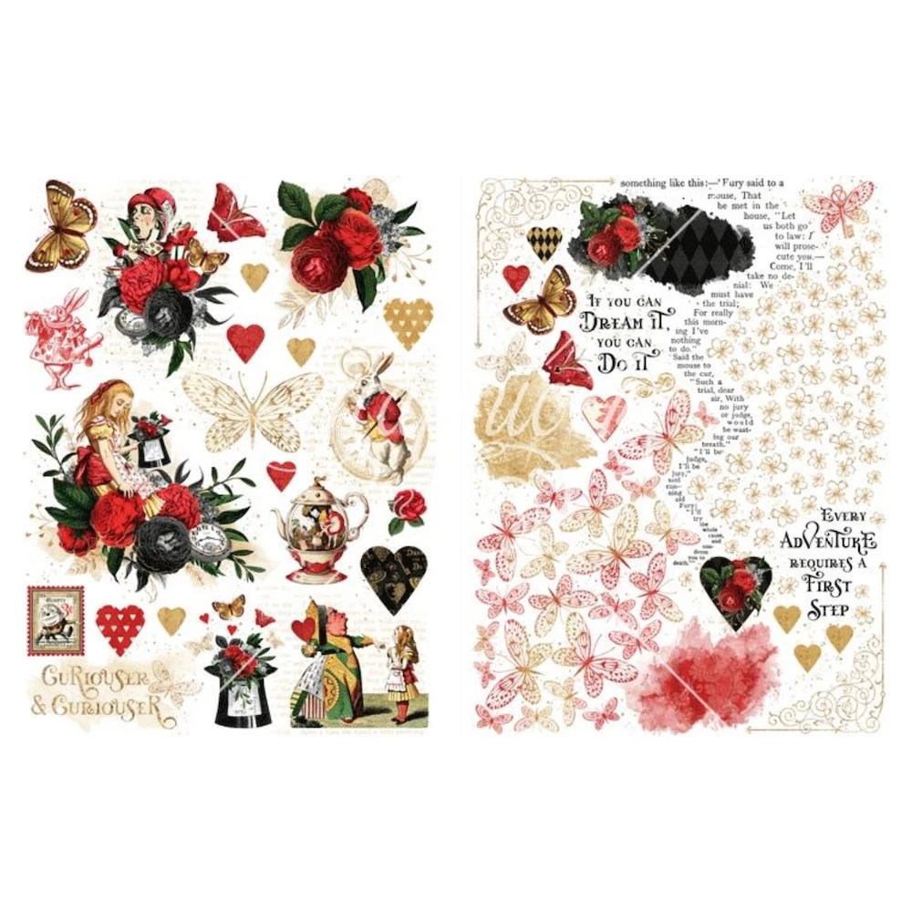 Graphic 45 Curiouser & Curiouser Rub-On Transfers 4502943 4 Graphic 45 Curiouser & Curiouser Rub-On Transfers 4502943 - Image 2