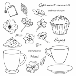 Honey Bee Life's Sweet Moments Clear Stamps And Dies Bundle 14 Honey Bee Life's Sweet Moments Clear Stamps And Dies Bundle -Simon Says Stamp HBST 664 Life s Sweet Moments